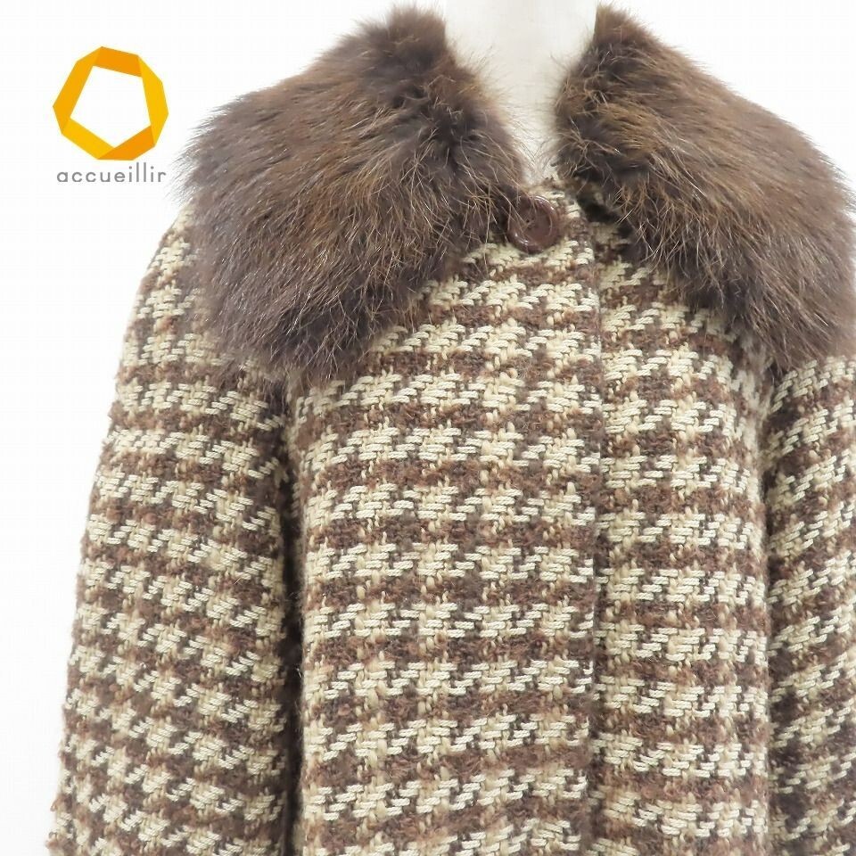 FENDI 365 Made in Italy Vintage Coat Long Marmot Fur 42 Used