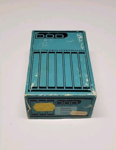 DOD FX60 Stereo Chorus Vintage 1983 Guitar Effect Pedal Case Candy - Picture 2 of 9