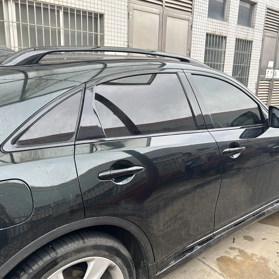 Глянцевые черные хромированные оконные накладки для Infiniti QX70 FX35 FX35 FX50 2009-16 - Изображение 3 из 4