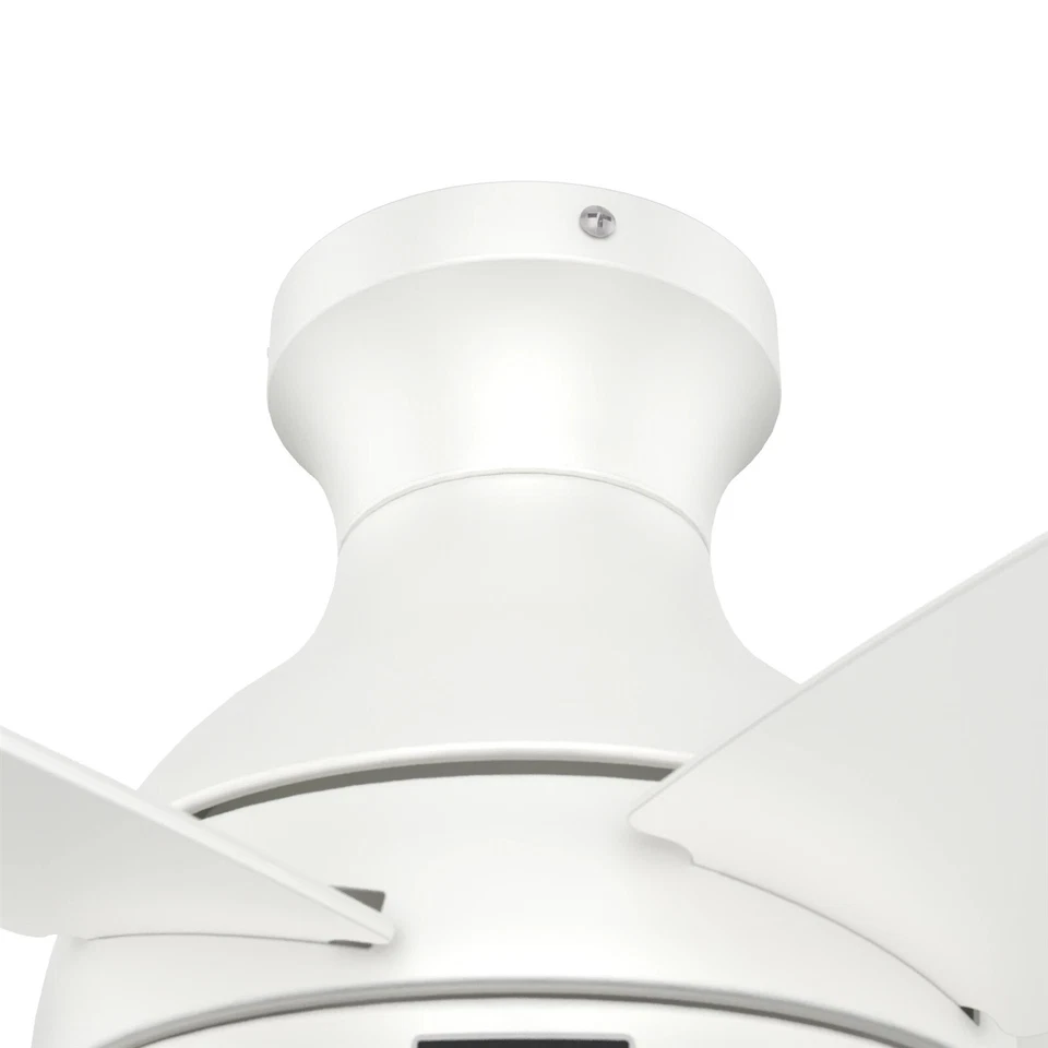Hunter Fan 44 inch Fresh White Low Profile Ceiling Fan with Pull Chain and Light - Image 2 of 4