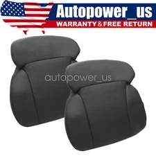 For 2006-2011 Lexus GS300 GS350 Driver & Passenger Top Leather Seat Cover Black