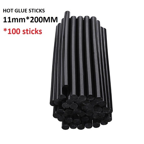 BLACK / White Hot Glue Adhesive Sticks 11mmX200mm Hot Melt Glue 30/50/100 pcs - Picture 14 of 20