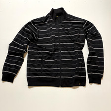 CARHARTT Workwear Track Jacket Black Striped Mens XL
