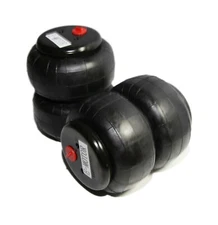 2 Pieces COMBO Heavy Duty 2500lb 1/2"NPT Double Bellow Air Suspension Spring Bag