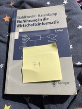 Einführung in die Wirtschaftsinformatik (Springer-Lehrbu... | Buch | Zustand gut