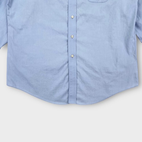 $118 Camisa de Vestir Brooks Brothers Para Hombres 16 1/2-2/3 Azul Sólido Sin Planchar Todo Algodón - Imagen 5 de 14