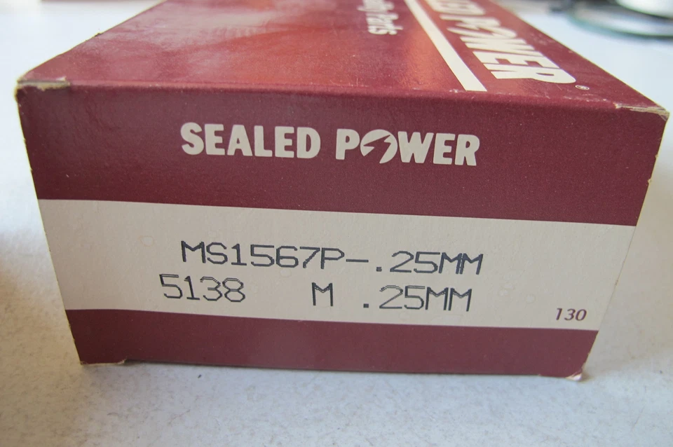 Nuevo de Lote Antiguo Cojinete Principal Motor Sellado Potencia MS1567P25MM Ajuste Pontiac Sunbird 1986 Foto 2 de 3