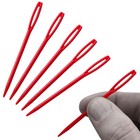 Aiguilles à fileter en plastique rouge | Tapisserie bruant à coudre 7 cm | 10/20/50 + paquets