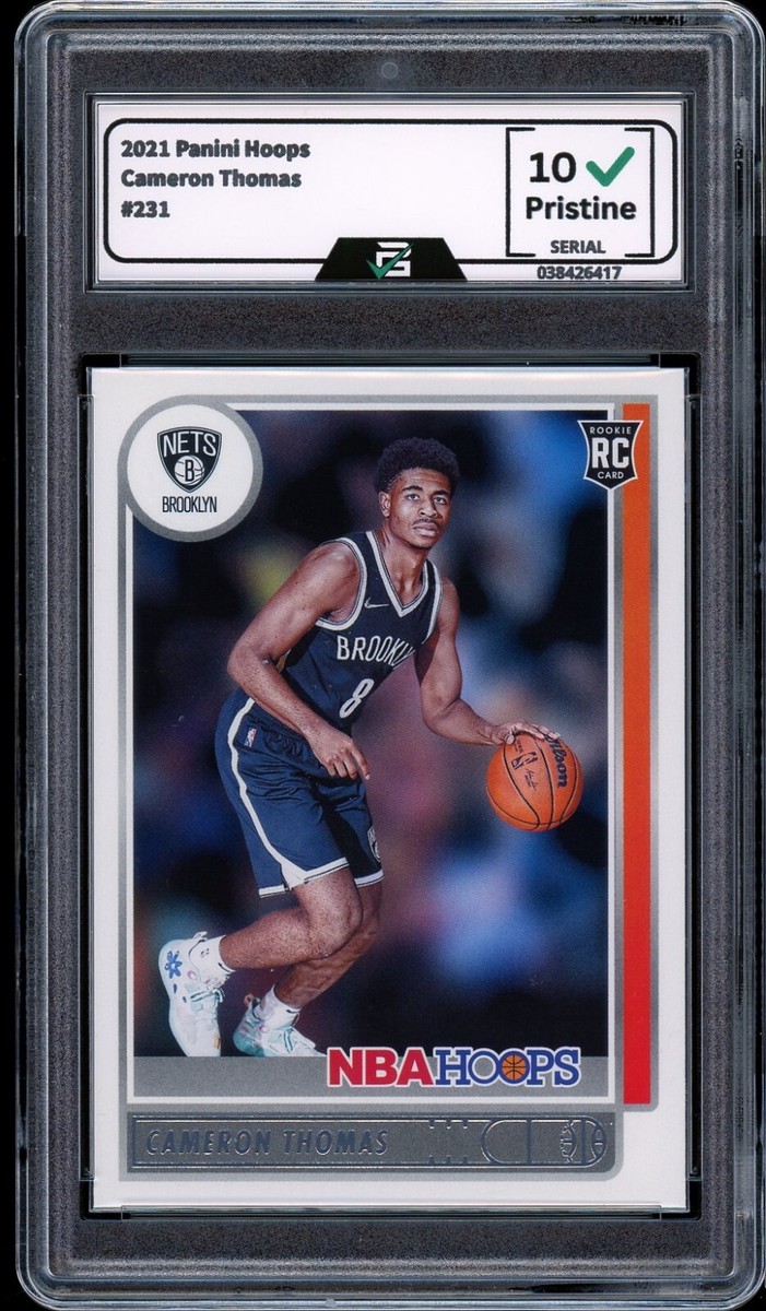2021 Panini Hoops #231 CAM THOMAS GRADED 10 GEM MINT Rookie 2021 Panini Hoops #231 CAM THOMAS GRADED 10 GEM MINT Rookie