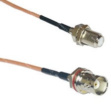 RG316 F FEMALE to BNC FEMALE SM BULKHEAD RF Cable Rapid-SHIP LOT