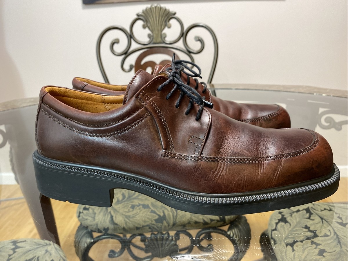 Ecco Men’s Wingtip Oxfords Dark Brown Leather Lace‎ Up Size 46 EU Men main image 4
