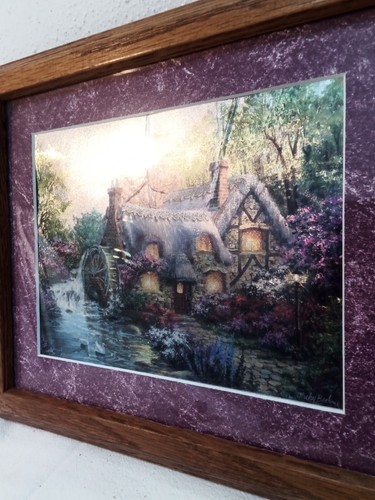 Nicky Boehme Garden Cottage Foil Art Print in Wood Frame with Glass 10" x 12" - Picture 7 of 12