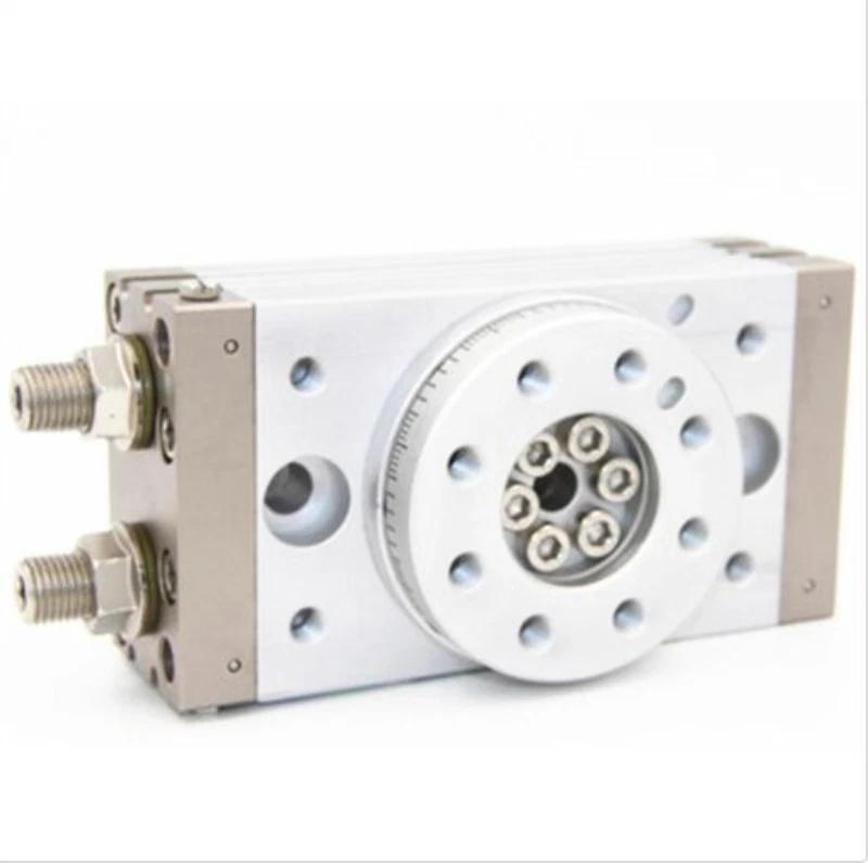 1 pieza MSQB100R mesa giratoria/estante y piñón cilindro amortiguador hidráulico tipo SMC Foto 3 de 4