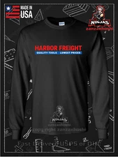 Harbor Freight Quality Tools Lowest Prices Men's American Long Sleeve Tee Shirt