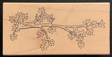 Great Impressions Leafy Tree Branch Rubber Stamp