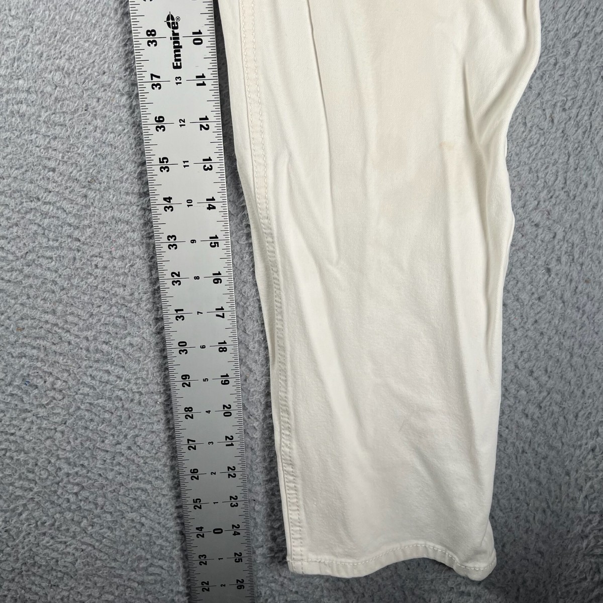 Chicos Pants Womens 1.5 Ankle White Business Casual Pockets