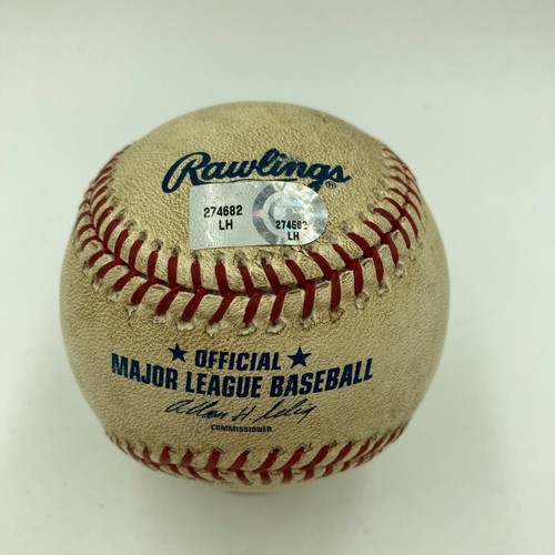 Troy Tulowitzki Cycle Game 8-10-2009 Signed Game Used Baseball MLB Authentic - Picture 2 of 5