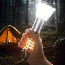 Camping LED Flashlight USB Rechargeable Torch Tent Light Outdoor Hiking Lantern
