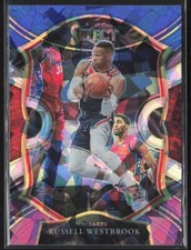 2020-21 Panini Select Prizm # 39 Russell Westbrook BLUE WHITE PURPLE CRACKED ICE