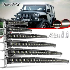 Curved 20/26/32"/38"/44"/50'' Slim LED Driving Light Bar for Offroad Truck UTV