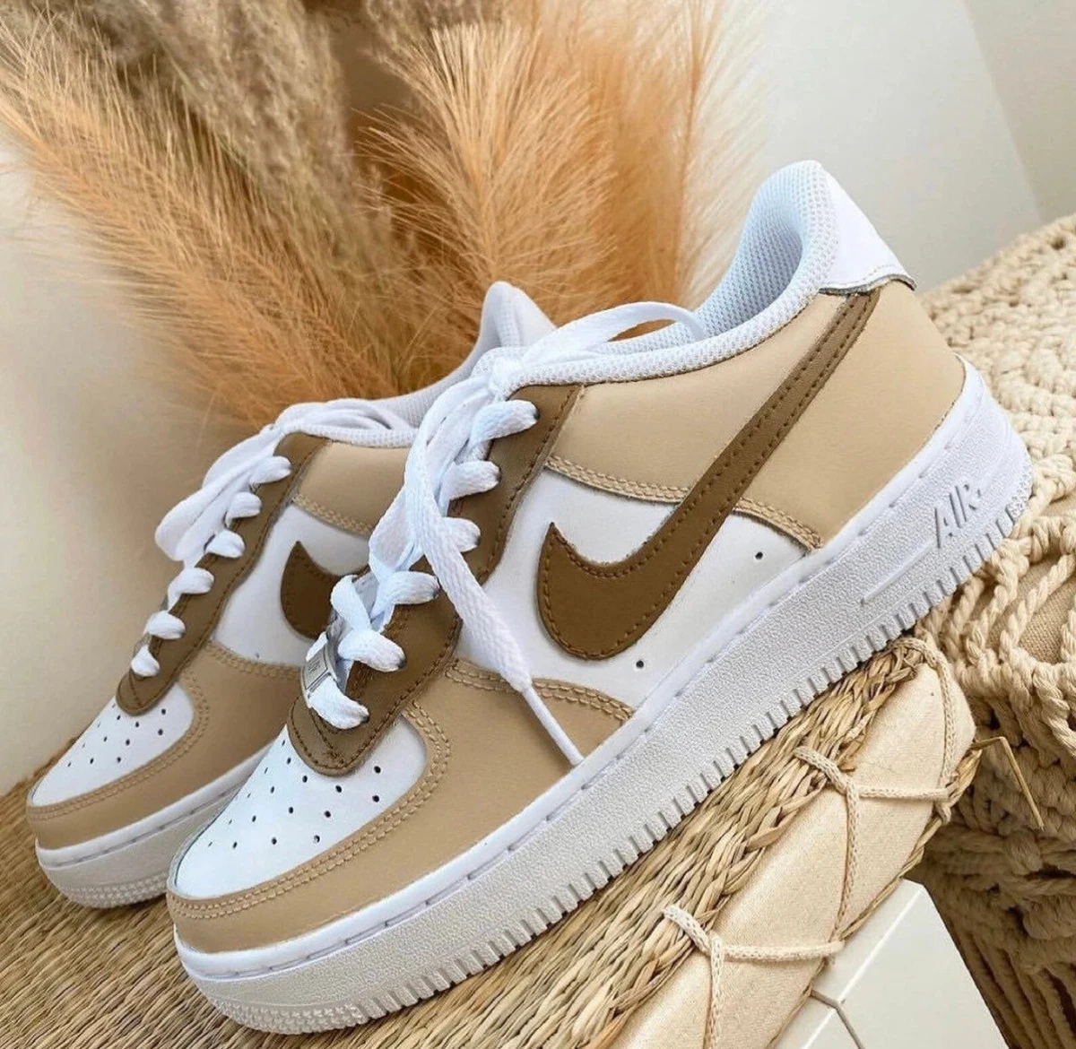 Brown Air Force 1 Shoes.