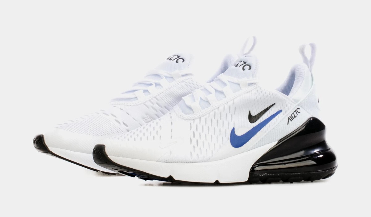 Nike Air Max 270 White Black Hyper Royal Size GS US WMNS