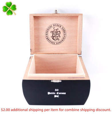 Tatuaje Black Label Petite Corona Empty Wood Cigar Box 5'' x 6.75'' x 4.25''