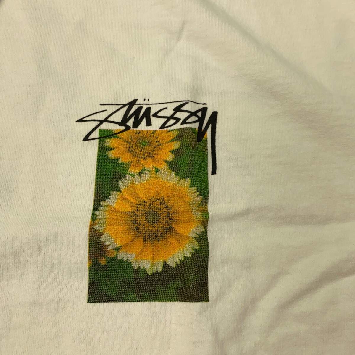 人気★【STUSSY】★Stussy Flower Grid Pigment Dyed LS T-Shirt Stussy Flower Grid Pigment Dyed T-Shirt Natural | ของแท้