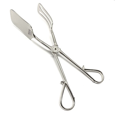 Vintage EP ZING Silver Plated Scissor Style Cake / Salad Serving Tongs