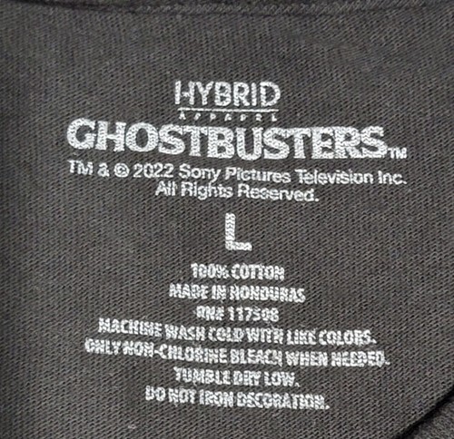 Ghostbusters ECTO 1 Men's Size Large Black Throwback T-Shirt 100% Cotton - Picture 3 of 5