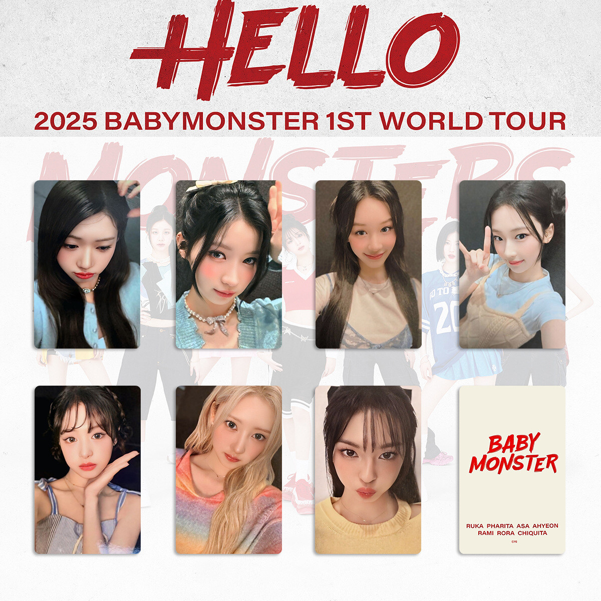 BABYMONSTER ワルツ weverse ラキドロ トレカ 7枚セット BABYMONSTER ワルツ weverse ラキドロ限定 トレカ 7枚セット