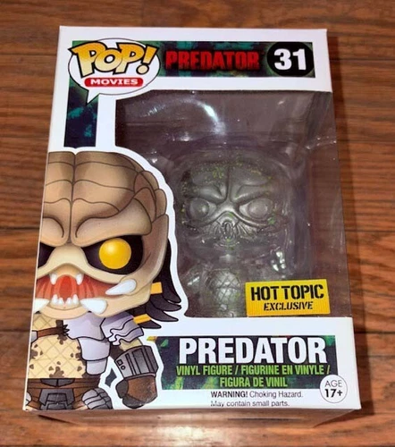 New Funko Pop Movies 31 Predator Translucent Clear Vaulted Hot Topic Exclusive