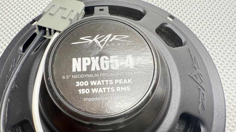 SKAR AUDIO NEODYMIUM PRO SPEAKER 6.5-INCH 4-OHM 300 WATT MID-RANGE NPX65-4 USED - Image 4 of 4