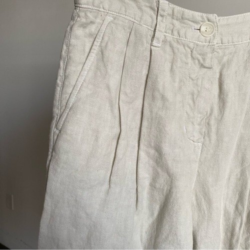 $207 NWT Beige Velvet by Jenny Graham "Pomona" Linen Pants Sz Small - 第 5/10 張圖片
