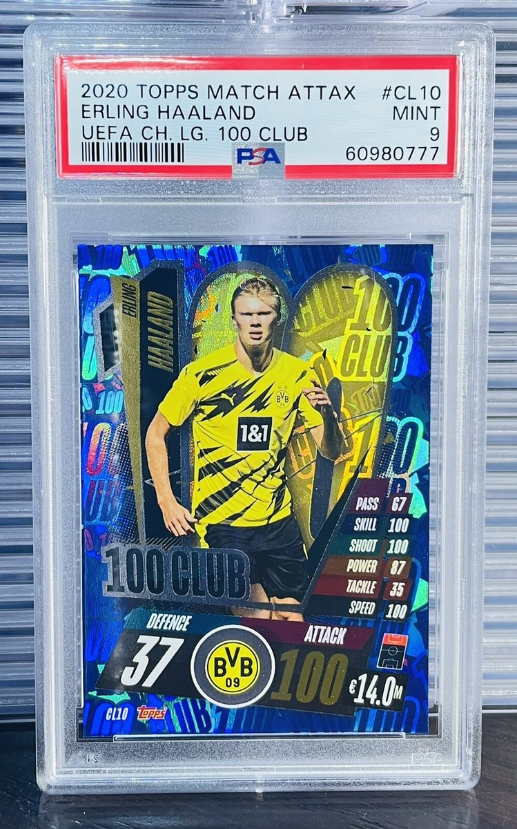 その他 haaland psa9 2020 Topps Chrome Match Attax Erling Haaland