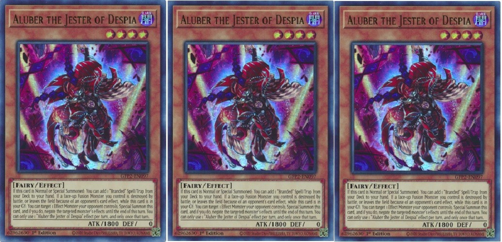 3X ALUBER THE JESTER OF DESPIA 3X * PLAYSET 1ST ULTRA RARE GFP2