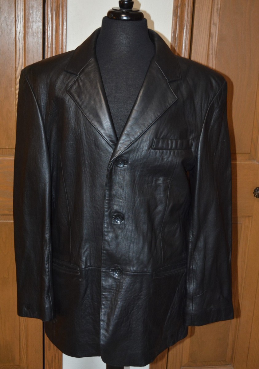 KARL KANI Racing leather jacket USA製 Vintage Karl Kani Varsity Jacket Large Wool Leather Rap Hip