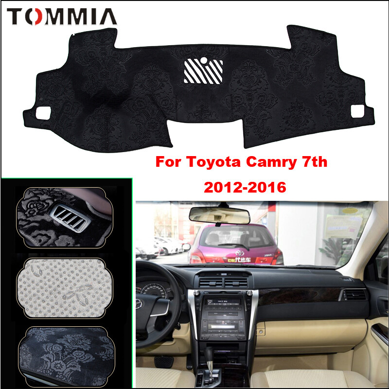 Non-Slip Dashboard Mat Sun Cover Pad for 2012 Toyota Camry 7th Gen-image