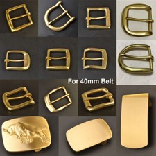 USA Solid Brass Belt Buckle Men / Women's Pin Belt Buckles For 1.5 inches Belt