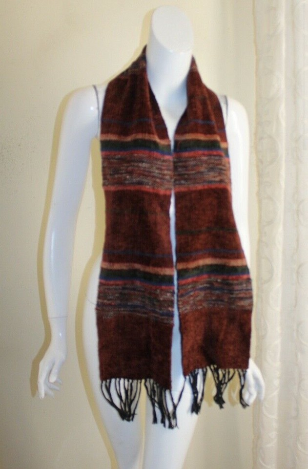 Estate Copper HandWoven Lux MULTI ArttoWear Fiber Artist Scarf Wrap
