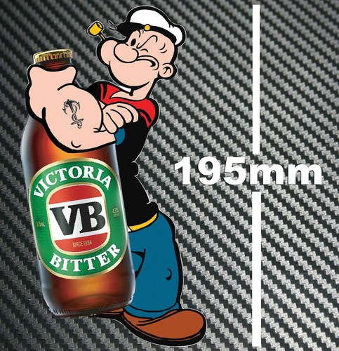 VB Stubbie Beer Pin Up Girl Sticker Speedway Hot Rod Toolbox Bar Fridge Esky BBQ - Picture 2 of 3