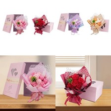 Flower Bouquet Soap Roses Floral Accessory Birthday Gift Crafts Simulation