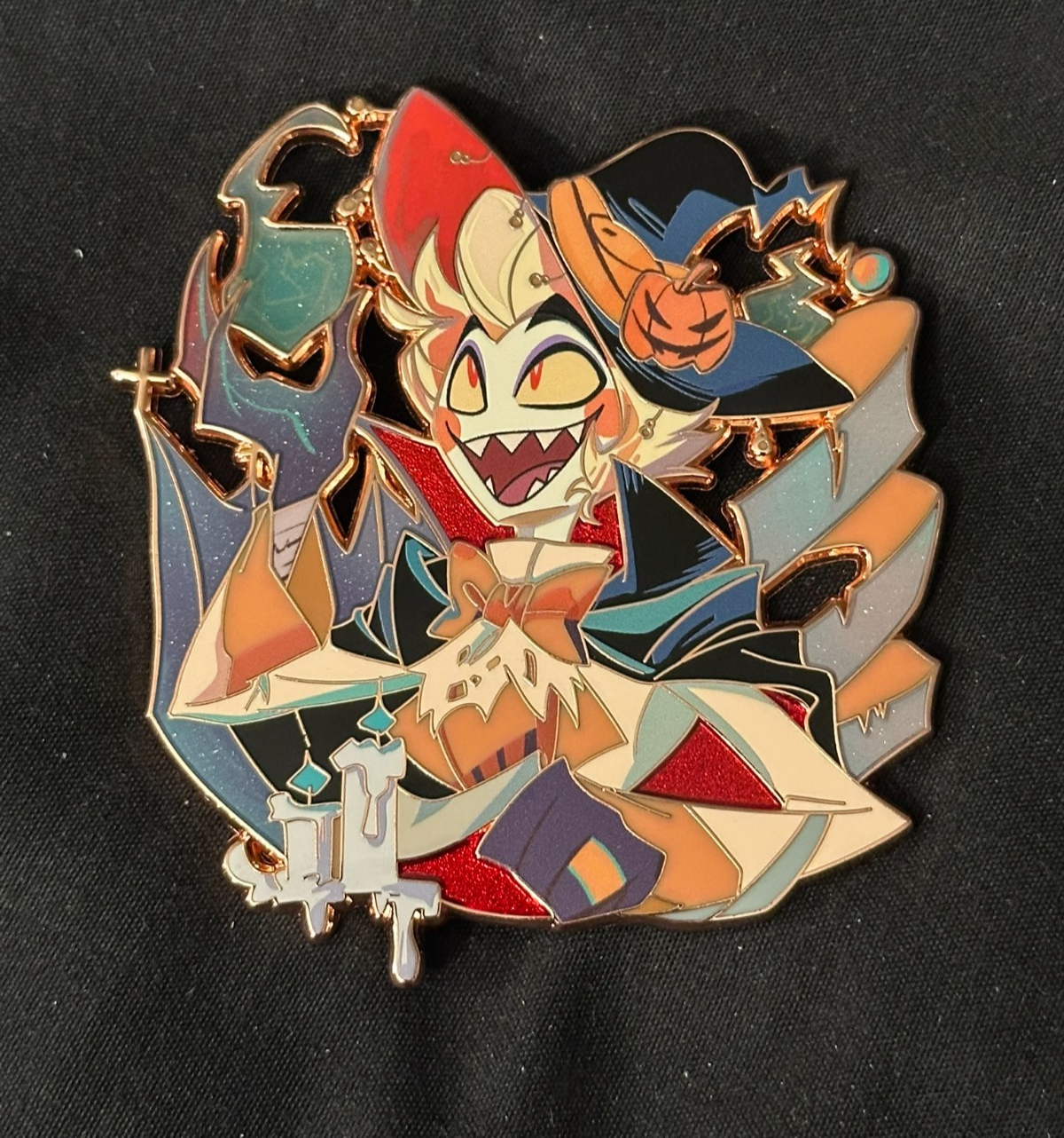 Fanmade Hazbin Hotel Lucifer Morningstar Enamel Pin