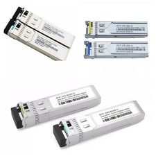 A Pair 10G Bidi SFP Transceiver, For Cisco SFP-10G-BXU-I Simplex LC 20 40KM