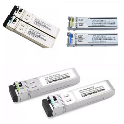 A Pair 10G Bidi SFP Transceiver, For Cisco SFP-10G-BXU-I Simplex LC 20~40KM