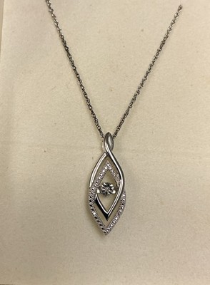 *SINNLICH* Kay Jewelers Sterlingsilber Diamanten in ''RHYTHMUS'' Halskette (18'')3600