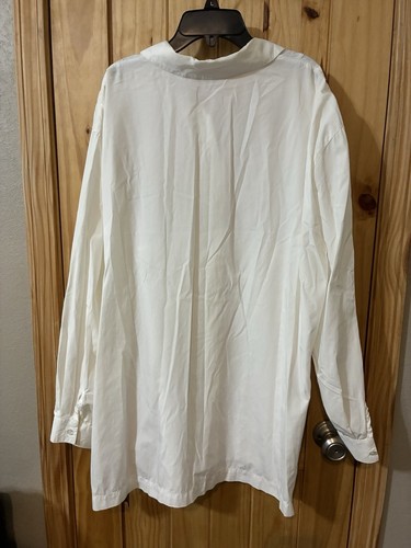 Elisabeth Liz Claiborne Women’s Size 3 100% Cotton Buttondown Tunic Shirt - Picture 8 of 9