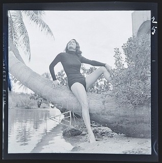 Bunny Yeager Estate Vintage Original Negative of Betty Thomas w/ Copyright