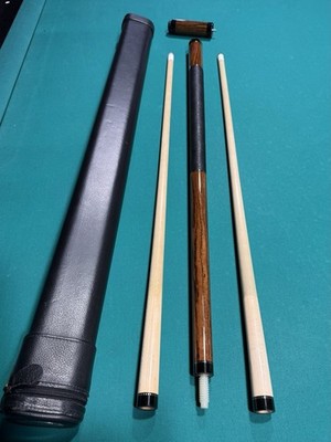 *RARE* 90 s Bocote Cognoscenti Custom Cue by Joe Gold w/Whitten Case & extension