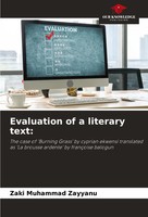 Zaki Muhammad Zayyanu | Evaluation Of A Literary Text: | Taschenbuch | Englisch